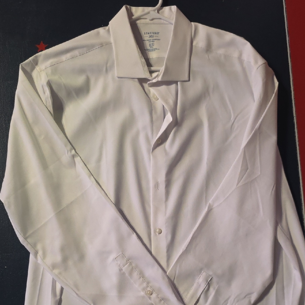 Stafford Classic White Dress Shirt